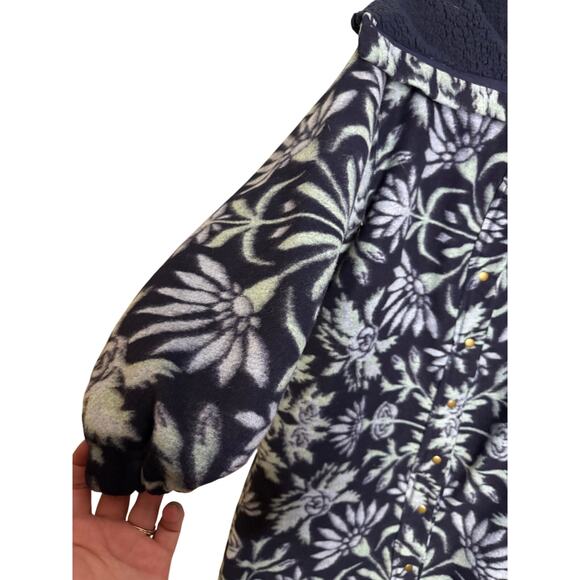 Free People This Love Cardi in blue sky oversized coat parka jacket - Picture 7 of 9